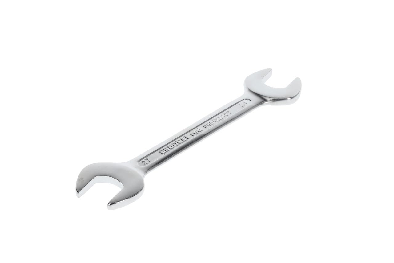 Gedore Silver Red Double Open-End Spanner, Sw 24+27 Mm, Metric, Short, Spanner, Open-End Spanner, 245 Mm Long, R05122427