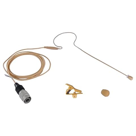 Av-jefe Vl630-h4p Tan Headset Microphone W/hiroshi 4 Pin for Audio Technica Wireless Microphone System Cover