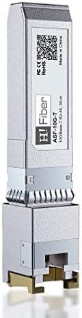 H!Fiber.com P+10GBASE-T Transceiver Copper RJ45 Module Compatible Cisco P-10G-T-S, Reach 30m