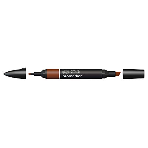 Image of Winsor & Newton Promarker, Alcohol Based Markers, Henna (O225), Double Tipped Drawing Marker Set for Artists, Graphic Designers, Illustrators - Chisel & Fine Twin Tip, Streak Free Coverage