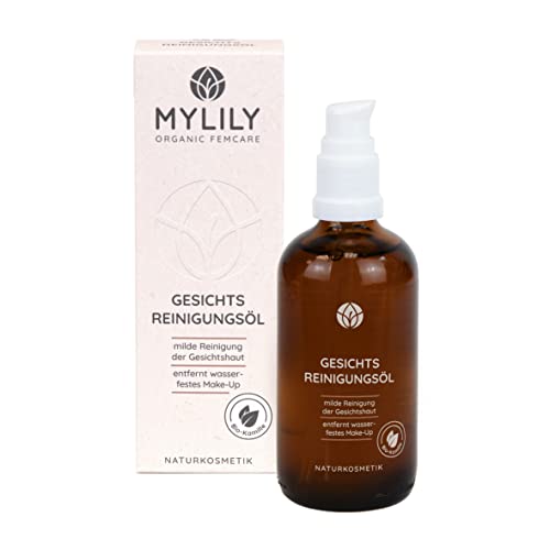 MYLILY® Reinigungsöl | 100 ml Cleansing Oil | Pflegendes Mandelöl, Jojobaöl & Kamille | entfernt Make-Up | Reinigung Gesicht vegan | Gesichtspflegeprodukte Cover