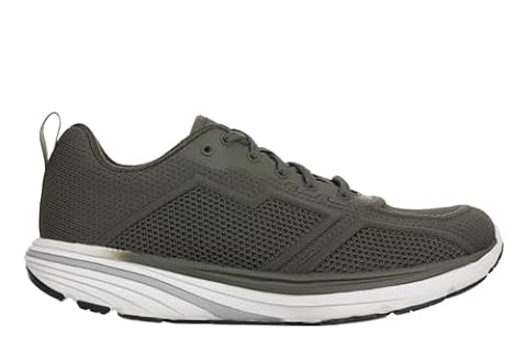 MBT Damskie buty sportowe Wave III Lace Up, sportowe na co dzień, anatomiczne i wygodne. Fizjologiczne buty komfort i stabilność z zakrzywioną podeszwą. Sneakers do biegania i chodzenia, Zielona