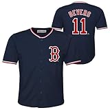 Rafael Devers Boston Red Sox #11 MLB Baseball Kids Youth 4-18 Navy Team Color Logo Baseball Player Fashion Jersey - Medium 8