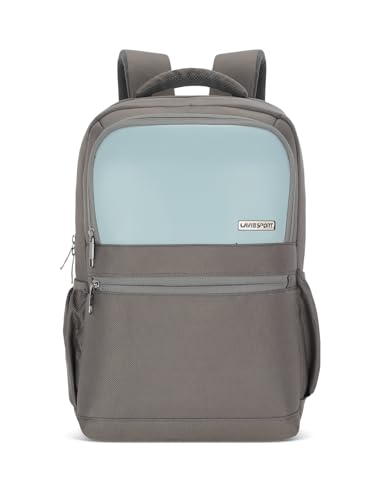 Lavie Sport 45cm Pioneer 24 Litres Laptop Backpack with Trolley Sleeve For Men & Women|Vegan Leather|Office Travel Backpack|Front organizer|Bottle Holder|Fits upto 14" Laptop