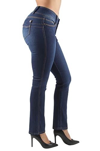 Colombian Design Mid Waist, Butt Lift, Boot Leg Jeans3