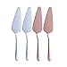 Cake Server in Acciaio Inox Coltello da Torta Professionale in Acciaio Coltello da Torta in Acciaio Inossidabile Lucido per Cucine, Ristoranti, Feste - Ideale per Torte (Argento + Oro Rosa) 4 Pezzi