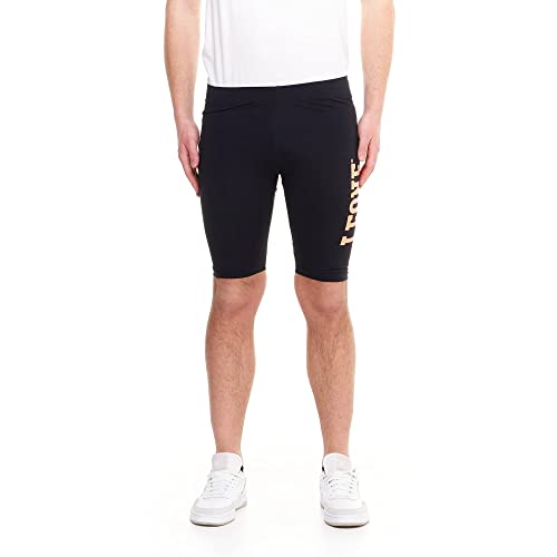 LEONE - Pantaloncini da Uomo Fight Fluo - Black (09), L