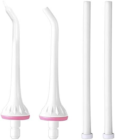 Replacement Jet Tips for FC159 Models Water Flossers, Vosaro Oral Irrigator Jet Tip and Replacement Reservoir Rubber Tube, Standard Size for Flossers Repalcement