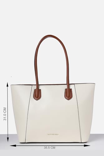 Image of Van Heusen Women's Vogue Laptop Bag|Classic Offwhite Bag | Fits Upto 13 Inch Laptop | Office Bag