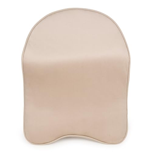 Image of KINGSWAY Car Accessories Large Headrest Seat Cushion, Universal Orthopedic Neck Rest Pillow, Memory Foam Pillow in Beige, Super Soft and Super Comfort Design Sciatica Back Support, Pack of 1