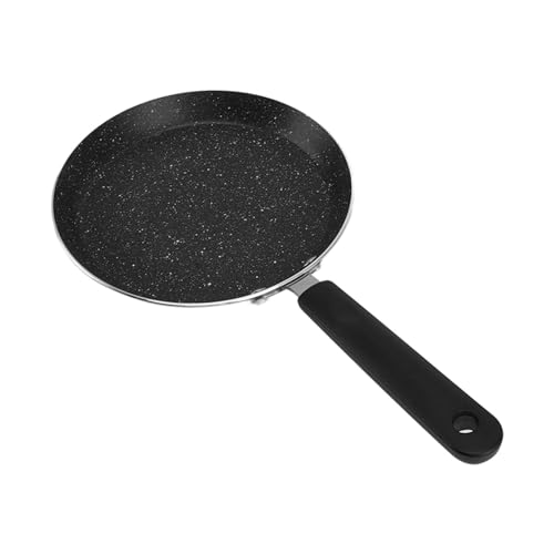 HERCHR Sartén para panqueques para crepé, Utensilios de Cocina de Forma Circular, Antiadherente, Forma Redonda, aleación de Aluminio, Plancha portátil para Hacer panqueques, sartén para (8 Pulgadas)