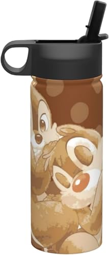 チップとデール 水筒 真空断熱 保温 保冷 スポーツボトル 人気 ステンレスボトル スポーツ飲料対応 漏れない 直飲み530ml 男の子 女の子 おしゃれ プレゼント