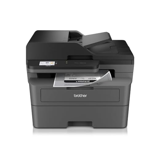 Brother DCPL2665DW Stampante Multifunzione Laser Monocromatica 3 in 1, 34 ppm, Stampa Fronte Retro Automatica, Display Touchscreen da 6.8 cm, Fast Ethernet e WiFi, Inbox Toner fino a 1200 Pagine