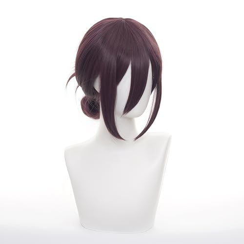 Image of Short Dark Plum Cosplay Wig for Cosplay Events