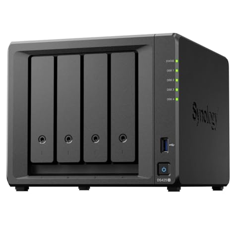 Amazon.co.jp: Synology NASキット 4ベイ DS425＋ クアッドコアCPU 2GB