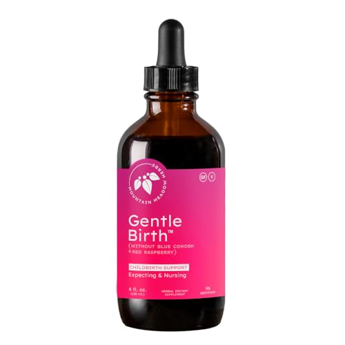 Image of Mountain Meadow Herbs Gentle Birth for Birth Prep/Labor Prep, Fast Acting Liquid Herbal Extract for Childbirth Support w/o Blue Cohosh - 4oz