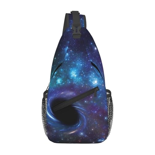 Sac à dos croisé randonnée homme GalaxyPrint petit sac bandoulière sport et marche légère