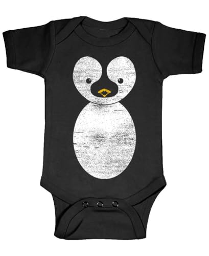 Guacamole Penguin Costume Graphic Logo Baby Bodysuit Cute Leotard Animal Holiday Halloween Outfit for Infants (Black Six Months)