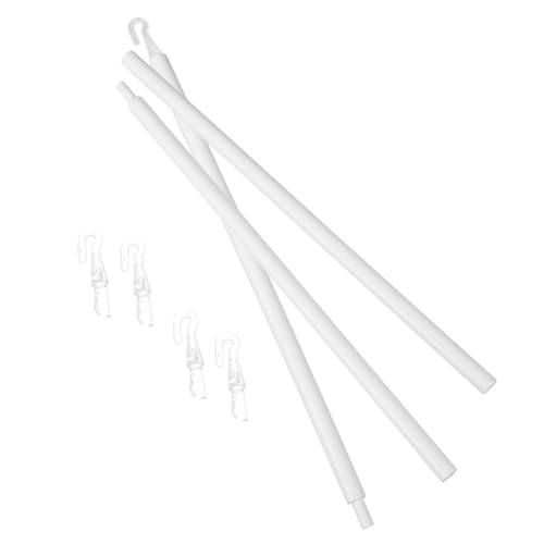 HOLIDYOYO Vertical Blind Pull Rod Blind Replacement Rod 1 Set Blind Wand Tilt Wand Hooks Pp Material