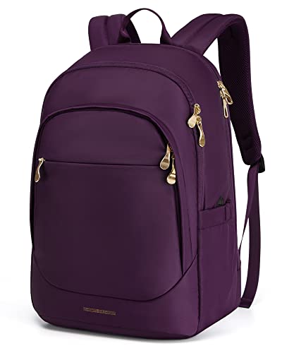 Light Flight Women Backpacks Laptop Backpack For Women 15.6 Inches Computer Bags For Work Travel College, Gifts For Women, Purple #TOP4