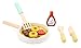 small foot company- Set para Cocina Infantil Pancakes,con sartén,espátula, Cuchillo y Tenedor, así como Ingredientes, a Partir de los 3 años Juguetes, Multicolor (11467)