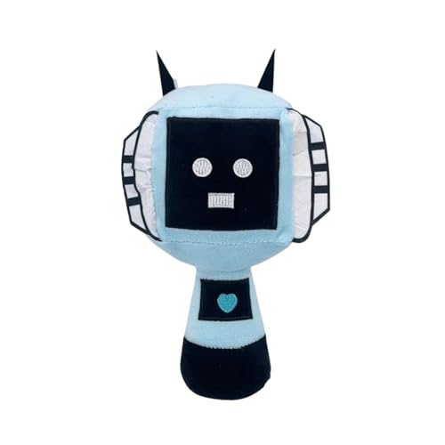 Image of Blue Black TV Sprunki Plush Toys