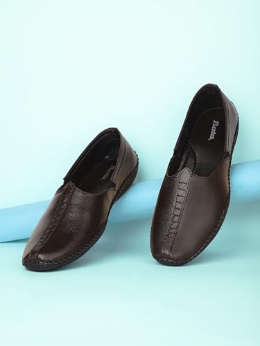 Image of Bata ,JALSA Leather 2.0,Dark Brown Men's Formal Slipon Shoes