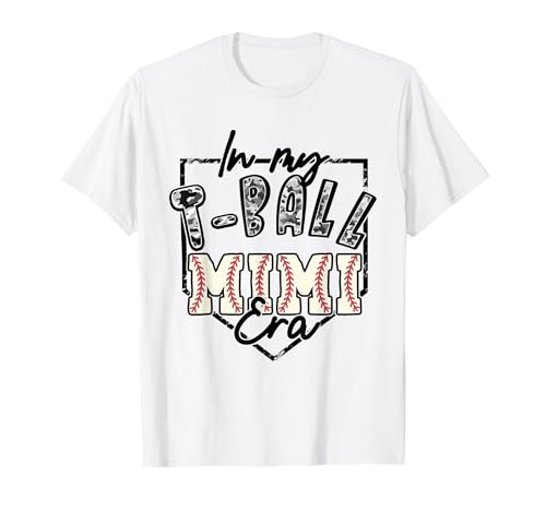 In My T-ball Mimi Era Camo Tee-ball Matching Family Sport T-Shirt