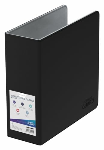 Image of Ultimate Guard Collector's Album Compact | Trading Card Collection Binder with Black Xenoskin Cover & Reinforced 3 Heavy Duty D-Ring | Perfect for TCG Sleeves | Holder Album