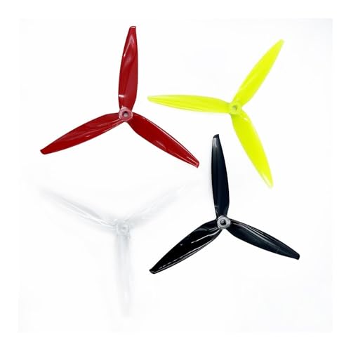 7040 7インチ 3ブレード 7X4X3 PC CW CCWプロペラ FPV RCモデルMAK4コントロールドローンプロペラパーツ用(Black 4PCS)