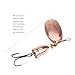 KAHDGSS Spinner Fishing Lures with Triple Hook Metal Lures Hard Metal Spinner Baits Fishing Accessories for Freshwater