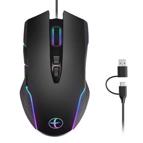 Souris ordinateur portable ergonomique : résolvez la mise en veille avec la gigue RVB 7200 DPI
