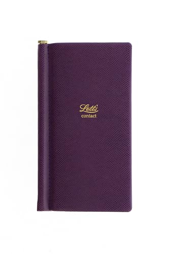 Letts of London Legacy Slim libreta de direcciones pequeña formato bolsillo morado