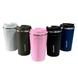 Copo térmico cafe cerveja com tampa aço inoxidável anti-vazamento 50