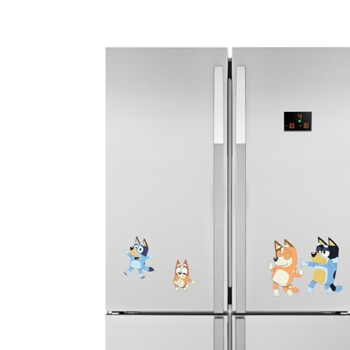 Image of Dia & Tia -Premium Fridge Magnets -Handmade in India for Office, Kitchen, refrigirators, Magnetic Boards -Motivational Quotes, Indian Culture, Gamers, Cute Cartoons, Decor (Bluey n Bingo)