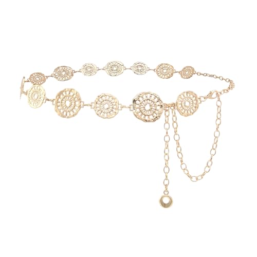 HOTWILL Gold/Silver Chain Belts for Women Fashion Chunky Metal Link Chains Belt for Concert Dresses Jeans