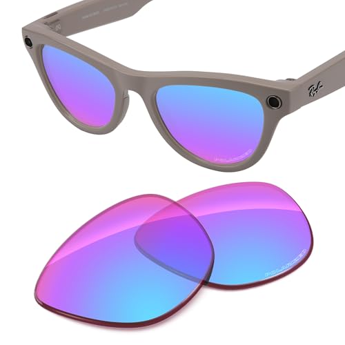 Image of Replacement Lenses Compatible with RayBan Meta Skyler RW4010 52mm AI Glasses, UV Protection, Transition
