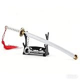 Badgecase Anime Sword Keychain Katana Nichirin Blade Metal Model, Japanese Anime Figure Desktop Ornament, Gift for Boys & Anime Fans (Style P)