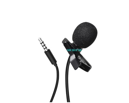 Image of VELI Clip Collar Microphone for YouTube,Collar Mike,Voice Recording
