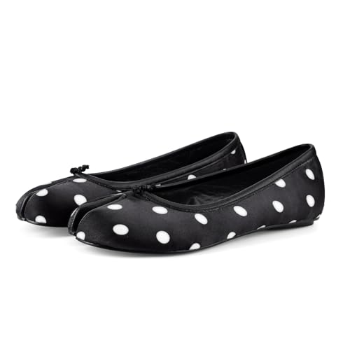 Image of Tabi Shoes Women Split Toe Shoes Wide Width Ballet Flats Comfort Casual Work Shoes for Women Office