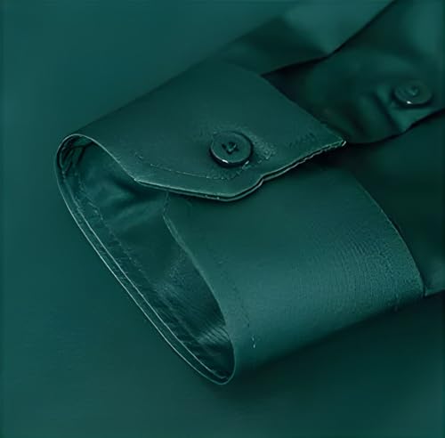 Image of Men's Satin Solid Full Sleeves Regular Fit Shirt