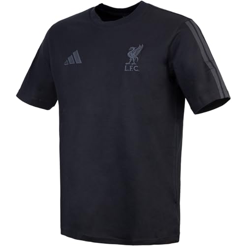 adidas FC Liverpool LFC 3 Stripes T-Shirt (DE/NL/SE/PL Alphanumerisch L Regular Regular Black)