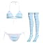 Blue + White - Halter