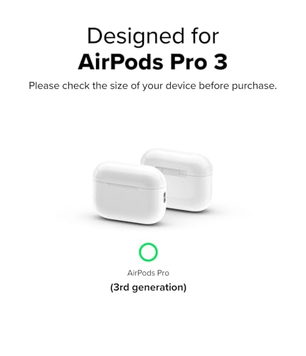 Image of Ringke Onyx Magnetic for Airpods Pro 3 Case with Carabiner [Compatible with MagSafe] Non-Slip Anti-Fingerprint Textured, Shockproof Protective Cover - Black