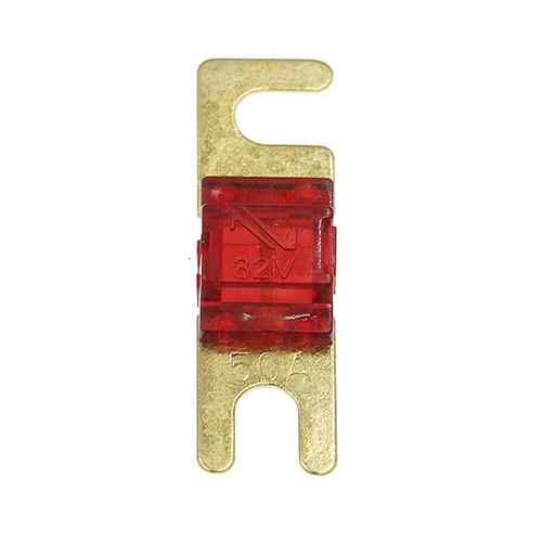 Fusible MIDI Mini ANL Para Vehículo 32V DC Para Sistema Audio - Apto para automóviles, camiones, furgonetas, autobuses, caravanas - 50A