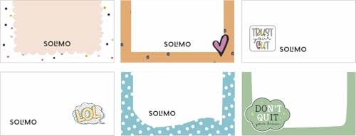 Image of Amazon Brand - Solimo To Do List Notepads, 4 inch X 5.25 inch Tear Off Block Planner For Office, Home, Work Stationery Supplies, Set Of 6, 50 Pages