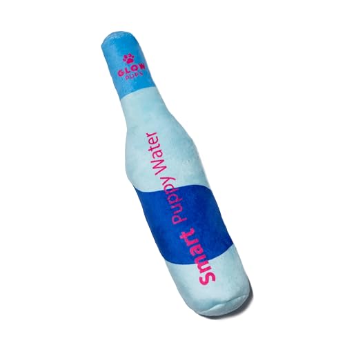 Juguete para perros Glow Pups con chirriador, azul, grande miniatura 2