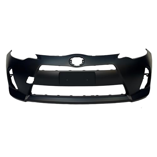 Image of Compatible with Toyota Prius C 2012-2014 Front Bumper Cover | CAPA Certified, Primed, With Fog Light Holes, Ready to Paint, OEM 5211952980, TO1000392