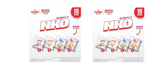 Simply NKD Chips Variety Snack Pack - No Dyes No Artificial Flavors - Doritos & Cheetos - 10 bags - 2 boxes