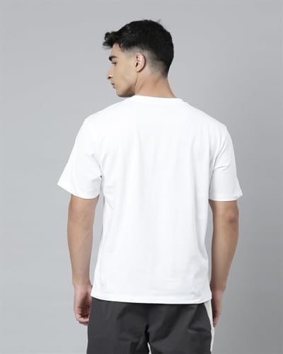 Image of XTEP Men's Basketball T-Shirt, Classic Loose-Fit Gym Tee in Premium Cotton with Basketball Logo, Casual Sports T-Shirts for Men